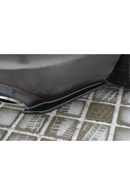 Maxton Design boční difuzory pod zadní nárazník pro Jaguar XF Mk1, černý lesklý plast ABS, Sportbrake S-Pack