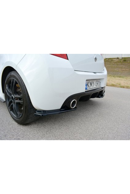 Maxton Design boční difuzory pod zadní nárazník pro Renault Clio RS Mk3 FL, plast ABS bez povrchové úpravy