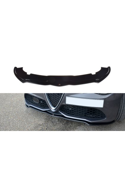 Maxton Design spoiler pod přední nárazník ver.1 pro Alfa Romeo Giulia Veloce, plast ABS bez povrchové úpravy