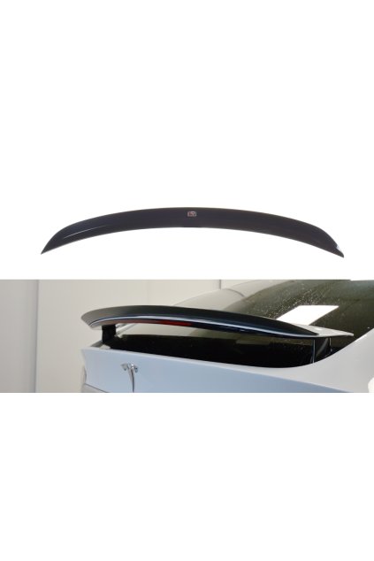Maxton Design prodloužení spoileru ver.2 pro Tesla Model X Mk1, černý lesklý plast ABS