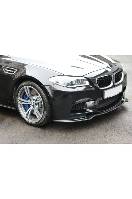 Maxton Design spoiler pod přední nárazník pro BMW M5 F10- F11, černý lesklý plast ABS