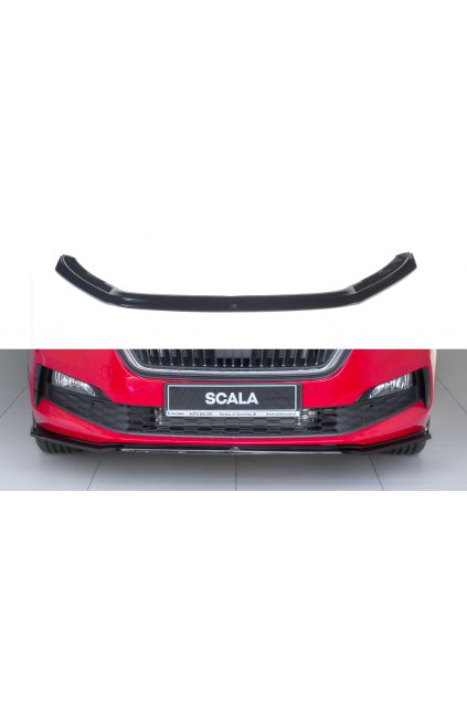 Maxton Design spoiler pod přední nárazník ver.3 pro Škoda Scala, černý lesklý plast ABS