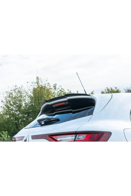 Maxton Design prodloužení spoileru pro Renault Megane RS Mk4, černý lesklý plast ABS