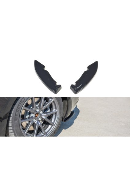 Maxton Design boční difuzory pod zadní nárazník pro Tesla Model 3 Mk1, carbon-Look