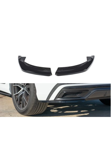 Maxton Design boční difuzory pod zadní nárazník pro Audi Q8 Mk 1, plast ABS bez povrchové úpravy, S-Line