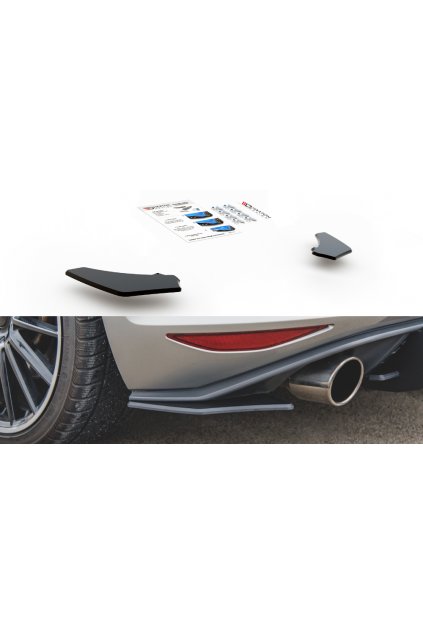 Maxton Design "Racing durability" boční difuzory pod zadní nárazník ver.2 pro Volkswagen Golf GTI Mk7, plast ABS bez povrchové úpravy