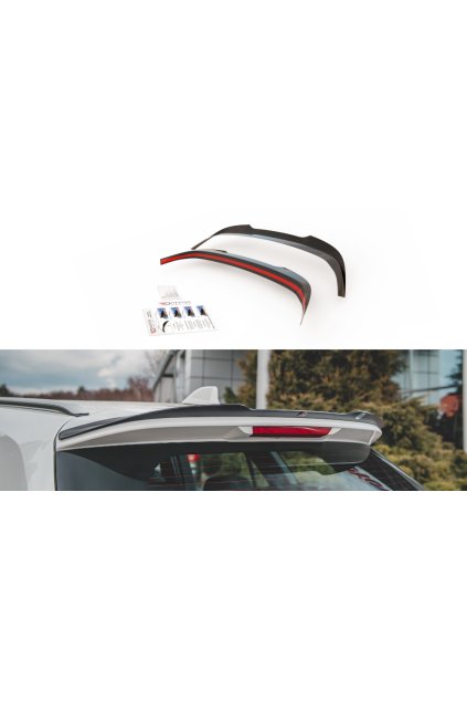 Maxton Design prodloužení spoileru pro Toyota Corolla XII 2019-/Touring Sports, černý lesklý plast ABS