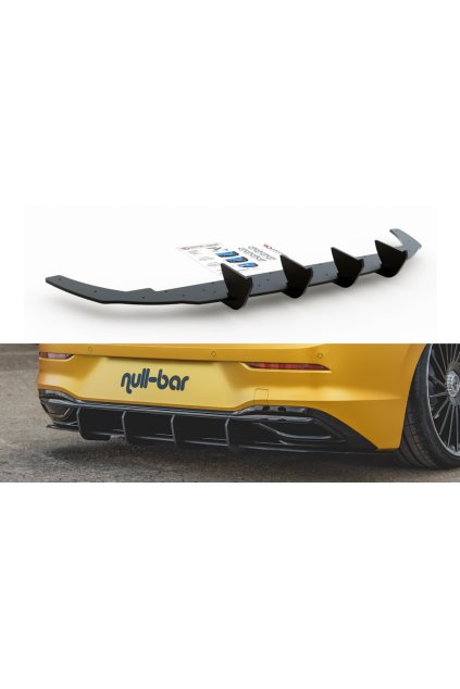 Maxton Design "Racing durability" zadní difuzor ver.1 pro Volkswagen Golf Mk8, plast ABS bez povrchové úpravy