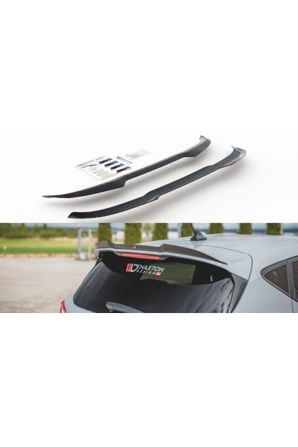 Maxton Design prodloužení spoileru ver.3 pro Ford Fiesta ST Mk8, černý lesklý plast ABS