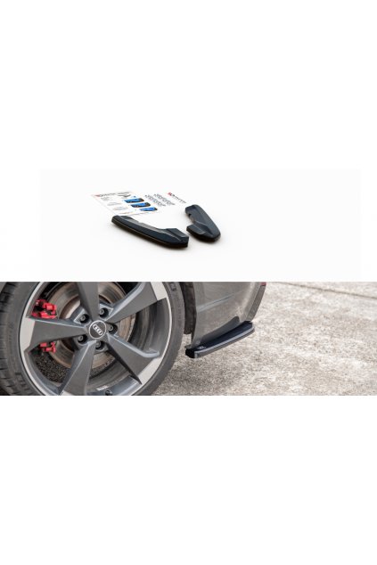 Maxton Design boční difuzory pod zadní nárazník ver.2 pro Audi RS3 8V, carbon-Look