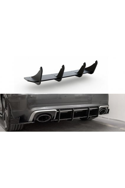 Maxton Design "Racing durability" zadní difuzor ver.1 pro Audi RS3 8V, plast ABS bez povrchové úpravy