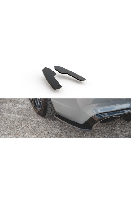 Maxton Design "Racing durability" boční difuzory pod zadní nárazník pro Audi RS3 8V, plast ABS bez povrchové úpravy
