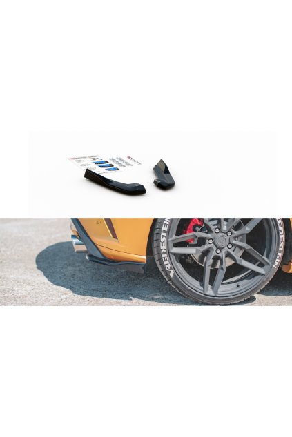 Maxton Design boční difuzory pod zadní nárazník ver.2 pro Ford Focus ST Mk4, carbon-Look