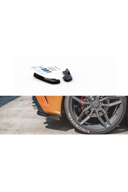 Maxton Design boční difuzory pod zadní nárazník ver.3 pro Ford Focus ST Mk4, černý lesklý plast ABS