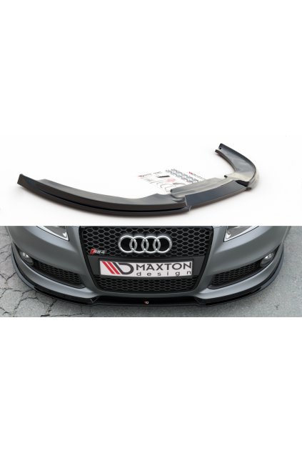 Maxton Design spoiler pod přední nárazník ver.1 pro Audi RS4 B7, carbon-Look