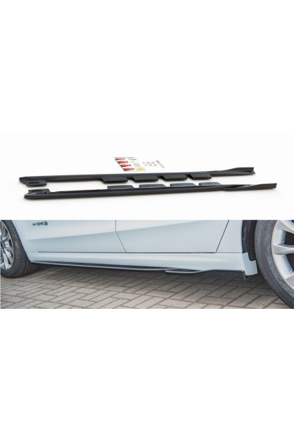 Maxton Design difuzory pod boční prahy pro Ford Mondeo Mk5 Facelift, carbon-Look