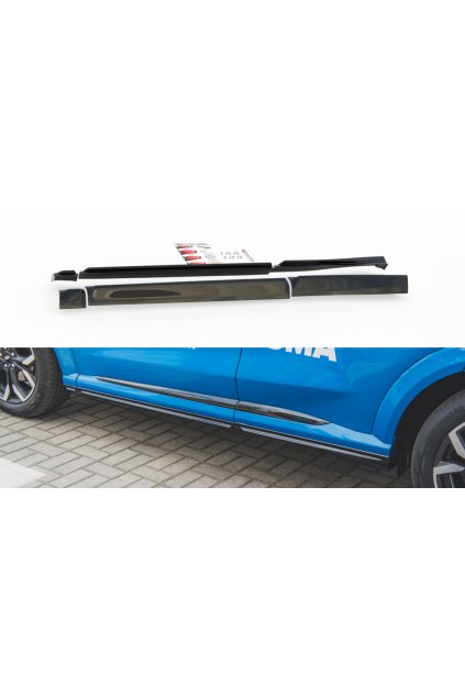 Maxton Design difuzory pod boční prahy pro Ford Puma ST-Line, carbon-Look