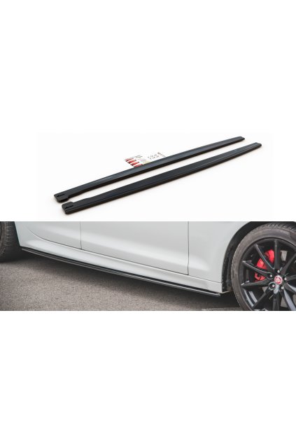 Maxton Design difuzory pod boční prahy pro Jaguar XJ X351, plast ABS bez povrchové úpravy