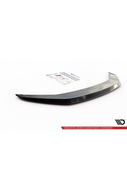 Maxton Design spoiler pod přední nárazník ver.3 pro Audi RS6 C8, černý lesklý plast ABS