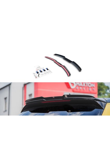 Maxton Design prodloužení spoileru pro Audi A1 GB, černý lesklý plast ABS