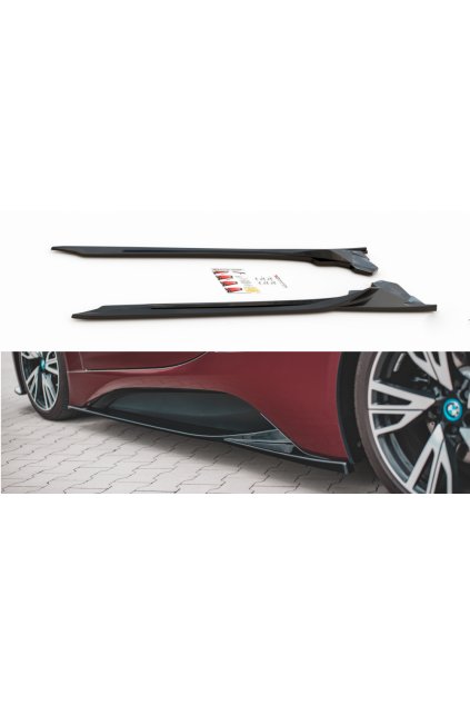 Maxton Design difuzory pod boční prahy pro BMW i8, carbon-Look