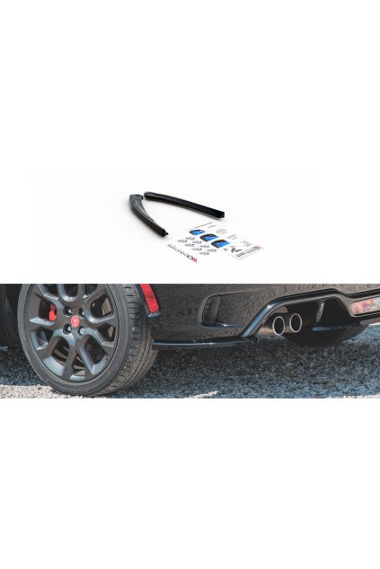 Maxton Design boční difuzory pod zadní nárazník pro Fiat 124 Spider Abarth, carbon-Look