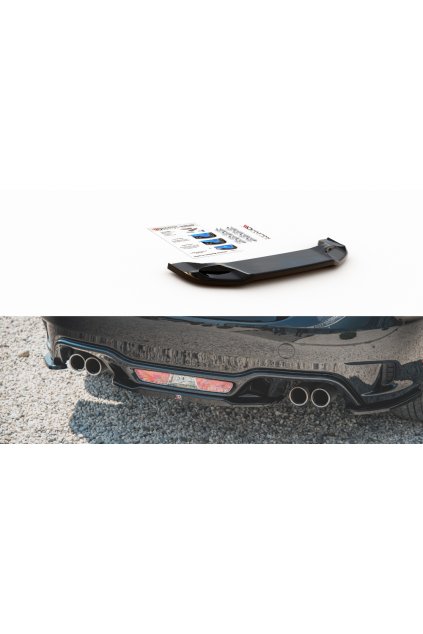 Maxton Design středový spoiler zadního nárazníku pro Fiat 124 Spider Abarth, plast ABS bez povrchové úpravy