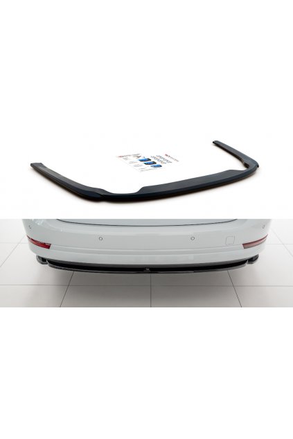 Maxton Design spoiler pod zadní nárazník pro Škoda Octavia Mk4, černý lesklý plast ABS