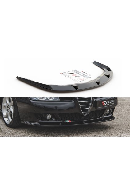 Maxton Design spoiler pod přední nárazník pro Alfa Romeo 156 Standard, carbon-Look