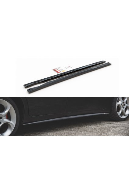 Maxton Design difuzory pod boční prahy pro Alfa Romeo 156 Standard, carbon-Look