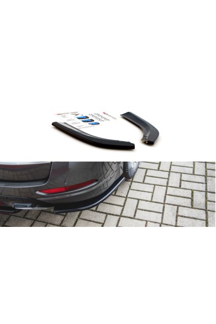 Maxton Design boční difuzory pod zadní nárazník pro Ford S-Max Mk2, černý lesklý plast ABS