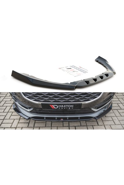 Maxton Design spoiler pod přední nárazník pro Ford S-Max Mk2, černý lesklý plast ABS