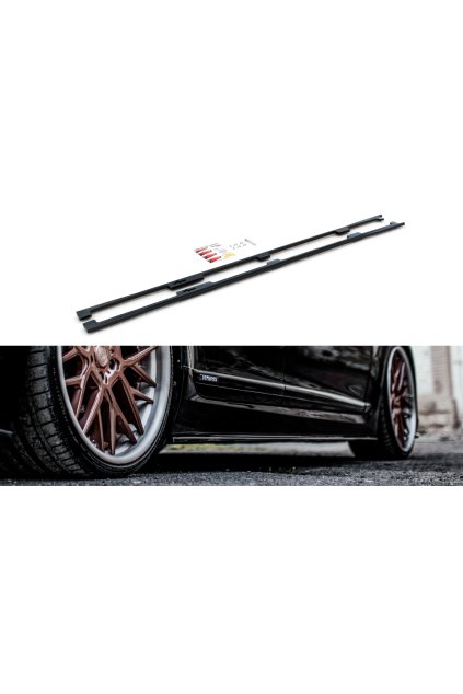 Maxton Design difuzory pod boční prahy pro Lexus LS Mk4, carbon-Look