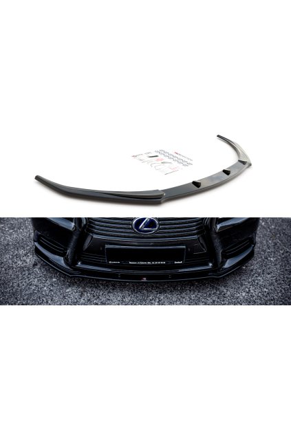Maxton Design spoiler pod přední nárazník pro Lexus LS Mk4, carbon-Look
