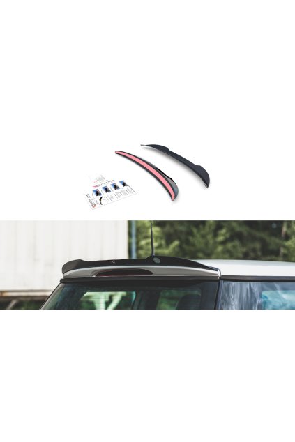 Maxton Design prodloužení spoileru pro Mini Cooper R50, černý lesklý plast ABS