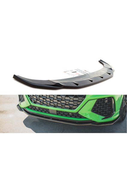 Maxton Design spoiler pod přední nárazník ver.2 pro Audi RSQ3 F3, carbon-Look
