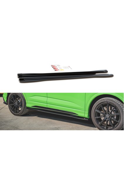 Maxton Design difuzory pod boční prahy pro Audi RSQ3 F3, carbon-Look