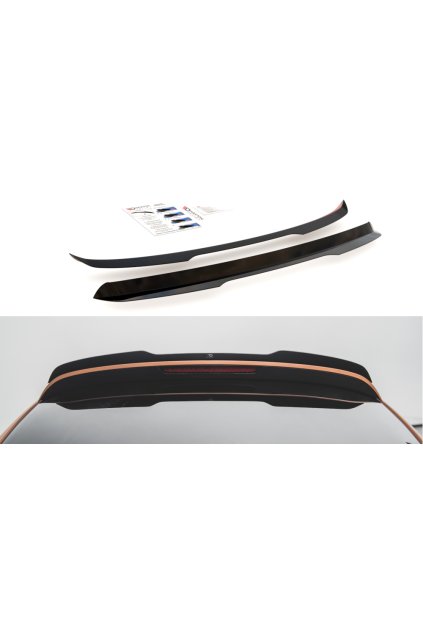 Maxton Design prodloužení spoileru pro Audi Q7 Mk1 S-Line, černý lesklý plast ABS