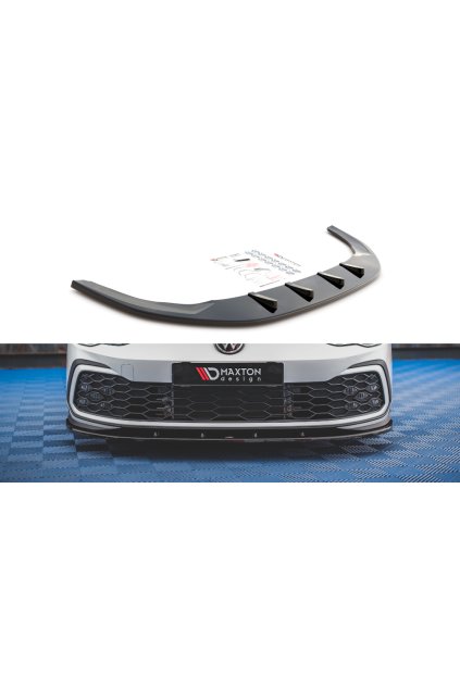 Maxton Design spoiler pod přední nárazník pro Volkswagen Golf GTI Mk8, carbon-Look