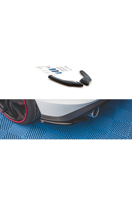 Maxton Design boční difuzory pod zadní nárazník pro Volkswagen Golf GTI Mk8, carbon-Look