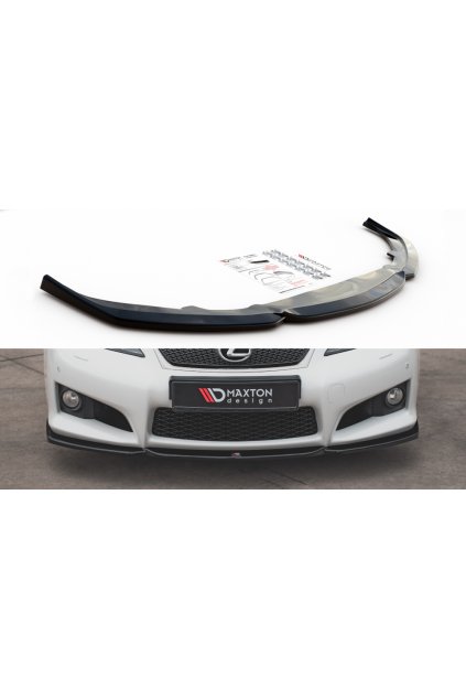 Maxton Design spoiler pod přední nárazník ver.2 pro Lexus IS F Mk2 2007-2013, carbon-Look