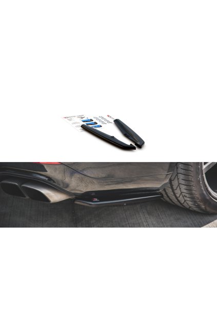 Maxton Design boční difuzory pod zadní nárazník pro Porsche Panamera 970 Facelift 2013-2016, černý lesklý plast ABS