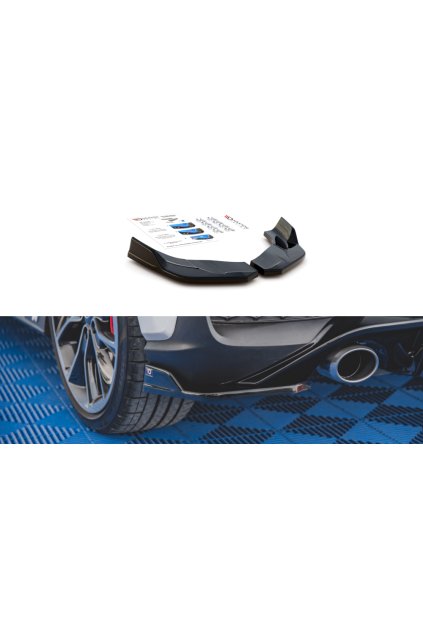 Maxton Design boční difuzory pod zadní nárazník ver.4 pro Hyundai i30 N Mk3, černý lesklý plast ABS