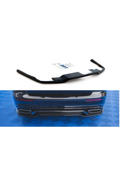 Maxton Design středový spoiler zadního nárazníku pro Volvo S60 Mk3, černý lesklý plast ABS