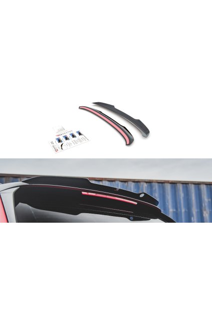 Maxton Design prodloužení spoileru pro Škoda Kamiq, černý lesklý plast ABS