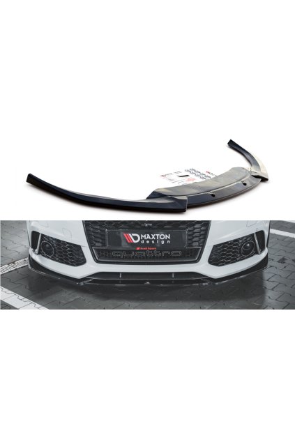 Maxton Design spoiler pod přední nárazník ver.4 pro Audi RS6 C7, carbon-Look