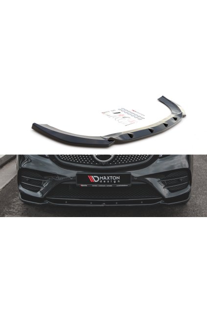 Maxton Design spoiler pod přední nárazník pro Mercedes třída V W447F, černý lesklý plast ABS, AMG-Line
