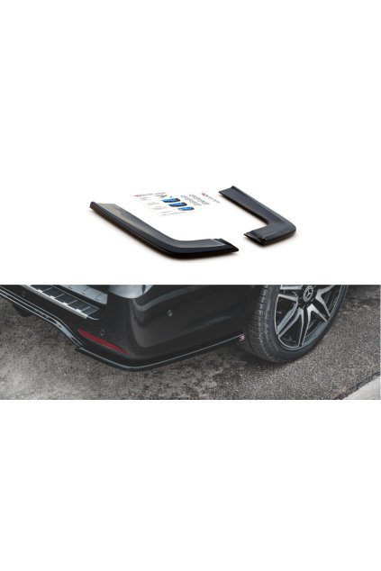Maxton Design boční difuzory pod zadní nárazník ver.2 pro Mercedes třída V W447F, černý lesklý plast ABS, AMG-Line