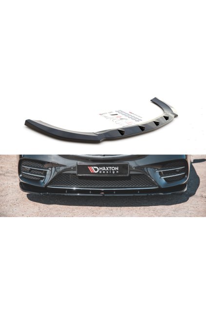 Maxton Design spoiler pod přední nárazník ver.2 pro Mercedes třída V W447F, černý lesklý plast ABS, AMG-Line