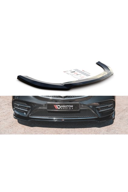 Maxton Design spoiler pod přední nárazník ver.4 pro Mercedes třída V W447F, černý lesklý plast ABS, AMG-Line